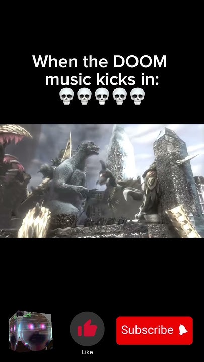 When The Doom Music Kicks In Compilation When the DOOM music kicks in mid-battle ๐๐๐ #godzilla #doom #memes