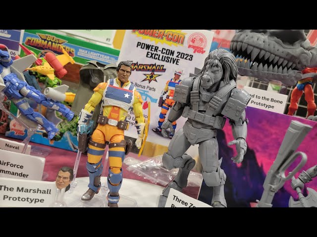 The Marshall Ramen Toys BraveStarr Inspired action figures at Power-Con  2023 