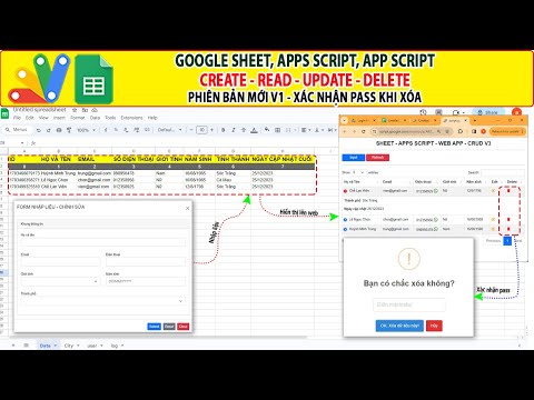 Google sheet App script | CRUD Webapp New – Password to Delete