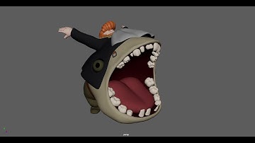 Fantasy Creature rig for a horror game