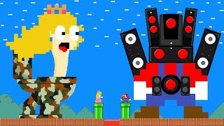 What If Mario Speaker Man vs Peach Camo Skibidi Toilet? by Doki Mario 109,526 views 1 month ago 30 minutes