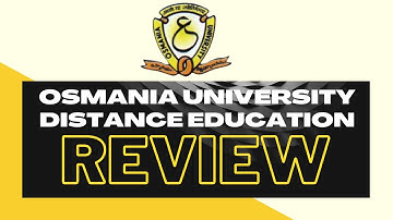 Osmania University Distance Education (Review) || #osmaniauniversityreview #mbatours