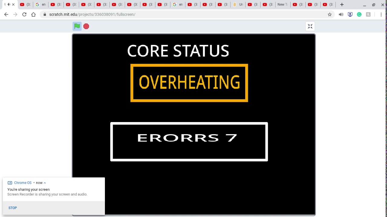 Core status screen (with corruptions) - YouTube