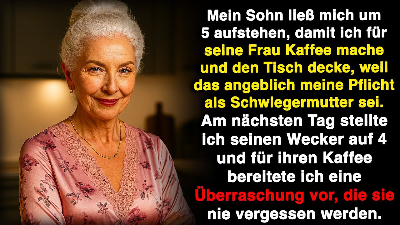 Vor Sonnenaufgang weckte mich mein Sohn und sagte: „Mach Kaffee und den Tisch fertig.“