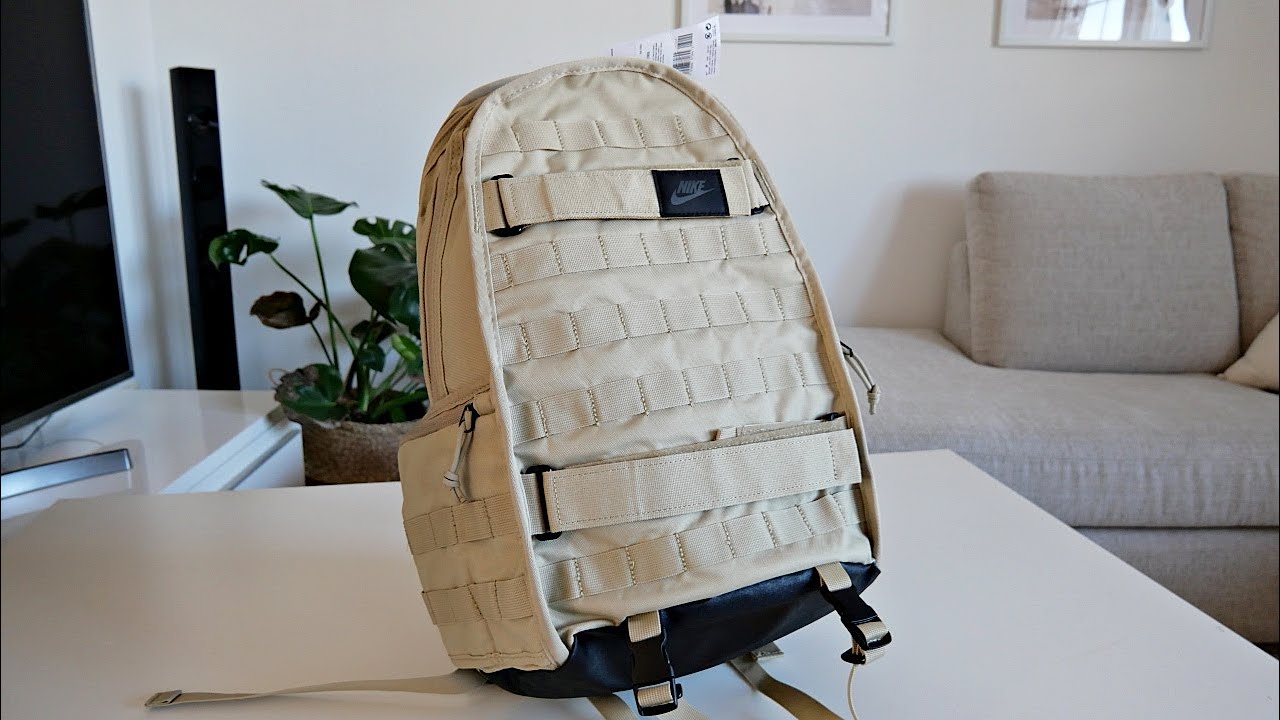 The Nike SB Sportswear Backpack Limestone (On Body) -