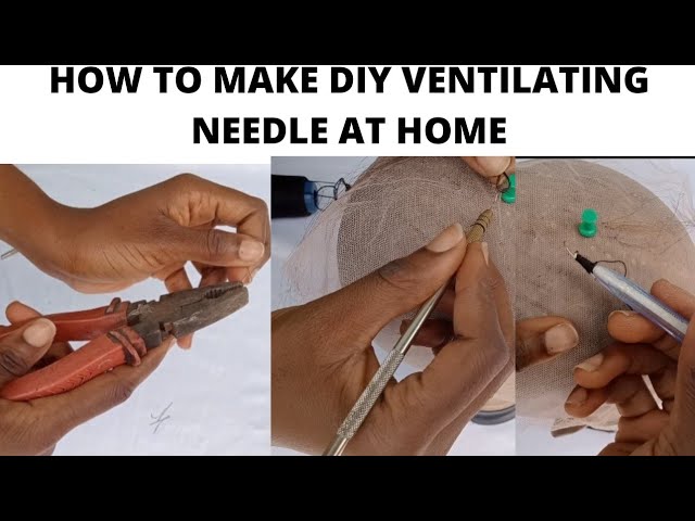 How to use a Ventilating Needle for Beginners / Upclose Tutorial in under 5  minutes 