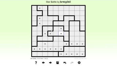 2 Star No Touch, Star Battle 10x10 puzzle, intermediate techniques. 1-39-22