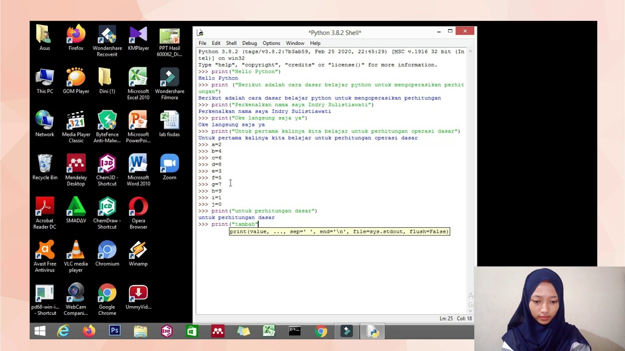 Cara Penggunaan Dasar Python 3 8 untuk Perhitungan Pemula - YouTube