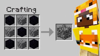 Fiz o CRAFTING BANIDO do Minecraft!