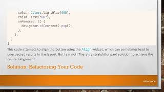 How to Center a Button in a Flutter AlertDialog Easily