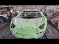 Proses pembuatan replika lamborghini aventador,