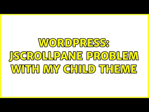 Wordpress: jscrollpane problem with my child theme