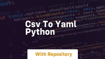 csv to yaml python