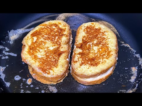 Боже мой, это так вкусно! Быстрый завтрак за считанные минуты! Тост с ветчиной и сыром!