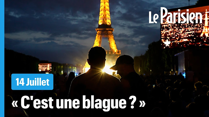 La déception des spectateurs après le feu d'artifice du 14 Juillet