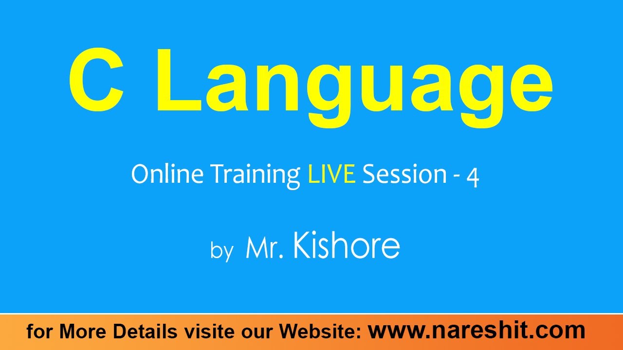 C Language Online Training