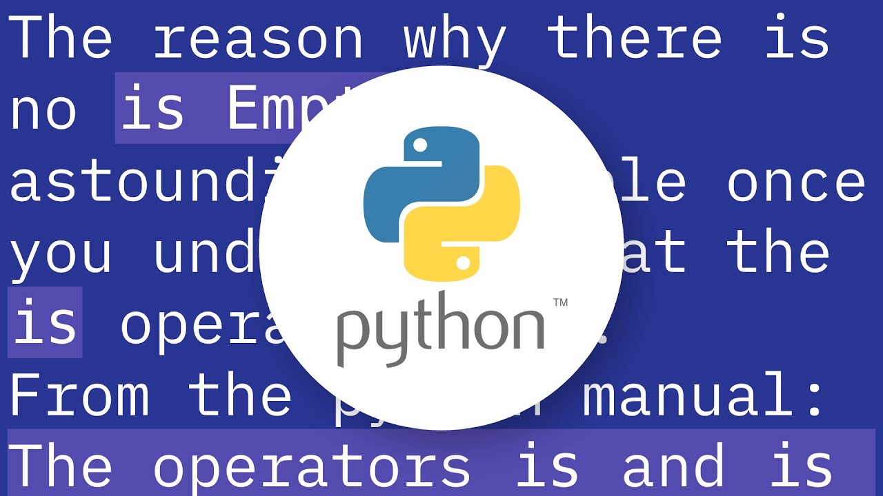 Why is there no explicit emptyness check (for example `is Empty`) in ...