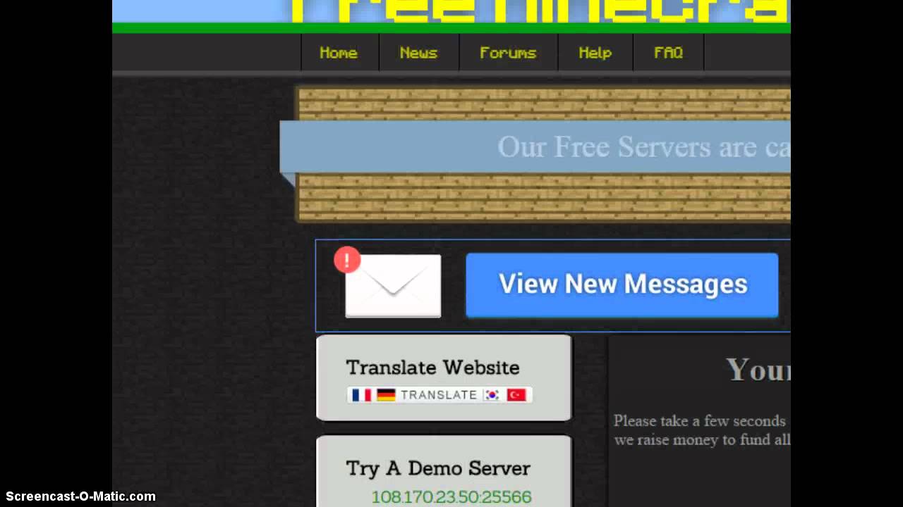 Free MineCraft Server Hoster YouTube Free minecraft server hoster youtube
