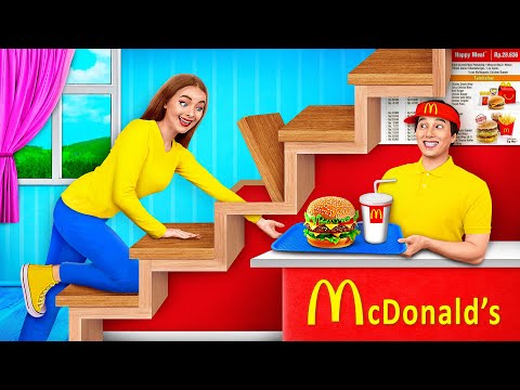 Ich Habe in Meinem Haus Einen McDonald’s Eröffnet | Verrückte Challenge von Jelly DO