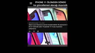 İPHONE 11 ölümle yan yanayken bir anda atağa geçip kullanıcıları tekrardan şaşırdı (daha ne yapsın )