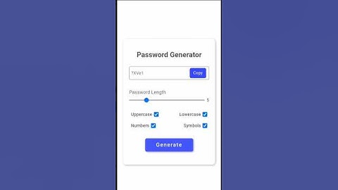 react js password generator #shorts #viral #react