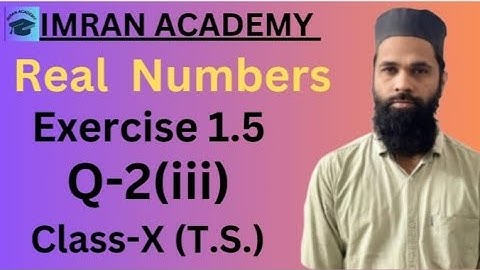 Real Numbers, Exercise 1.5, Q-2(iii), class 10, #ssc #green board #education