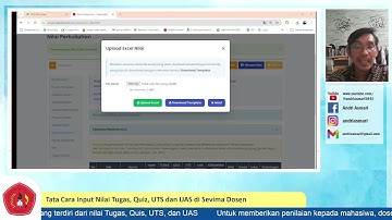 Cara input nilai Mahasiswa melalui Akun Sevima Dosen