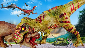 T-Rex Chase REMASTERED - Part 2 - Jurassic World Dinosaur Fan Movie