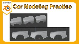 How To Learn Blender Part 8  Car Hood and Fender Practice #Blender