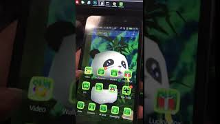 3D Panda Theme With Natural Bamboo Wallpaper screenshot 5