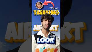 TAEHYUNG NEW AIRPORT LOOK ✈️💜#bts#btsarmy#kpop#viral#taehyung#shorts