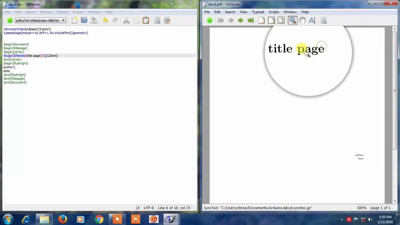 Latex tutorial- Part 2 | how to write a project report | setting up a mini page