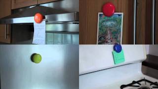 Lulalu Click Clips Stick To Stainless Steel Refrigerators