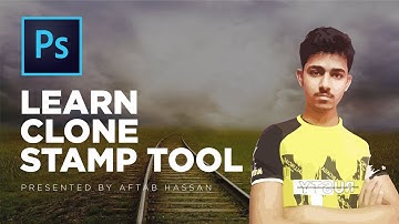 Clone Stamp Tool - Adobe Photoshop CC 2018 Complete Course in Urdu / Hindi - Class 8