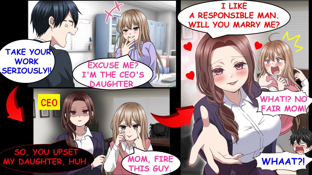 Расстроив дочь генерального директора, генеральный директор сделал мне предложение. [Манга Дубляж...