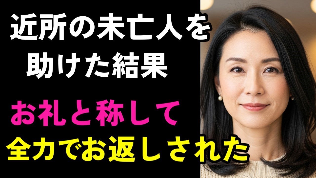 困っている近所の未亡人を助けた結果、とんでもないお礼をされた【恋愛小説】