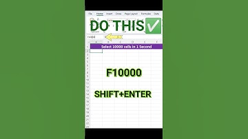 ⚡ Select 10,000+ Cells in Excel in 1 Second! 🚀 | Excel Shortcut Trick 2025 🔥