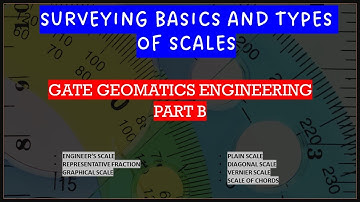 SURVEYING BASICS | SCALE TYPES | R.F. | ENGINEERS SCALE | PLAIN SCALE | DIAGONAL SCALE | #gatege2024