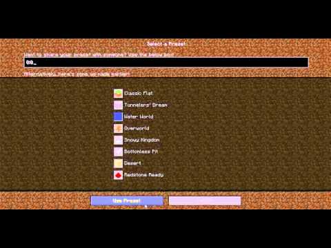 Minecraft - How To Make A Void World