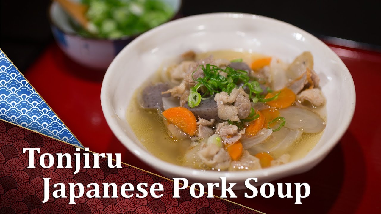 How to make Tonjiru Nabe Hotpot Pork \u0026 Vegetable Miso Stew recipe, kurumicooks Japanese home cooking