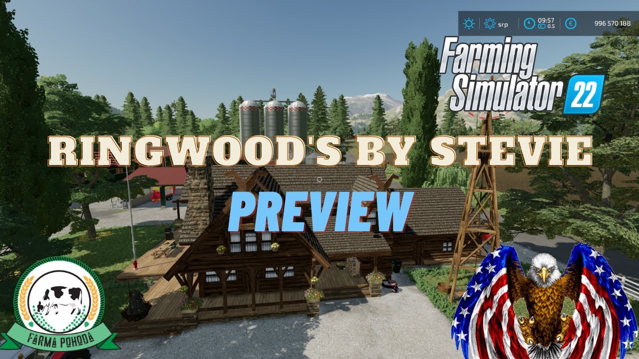 🌎 Preview | Ringwood's map by Stevie | FS22 | Farma Pohoda FS