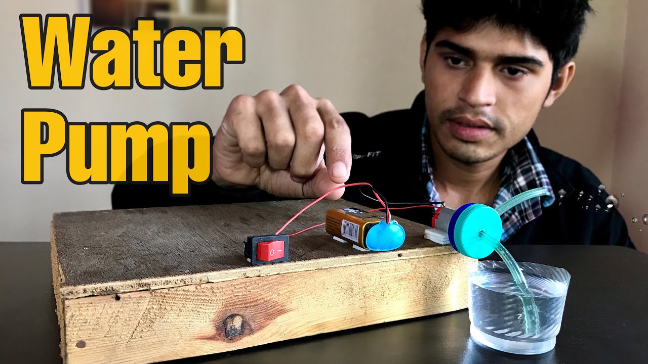 How to Make Water Pump at Home Very Easy Crafts in Hindi YouTube