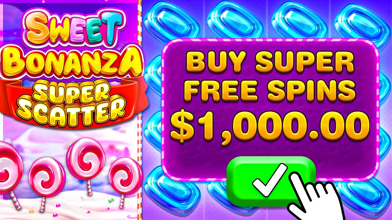 $1,000 SUPER BONUS BUY On SWEET BONANZA SUPER SCATTER SLOT!!