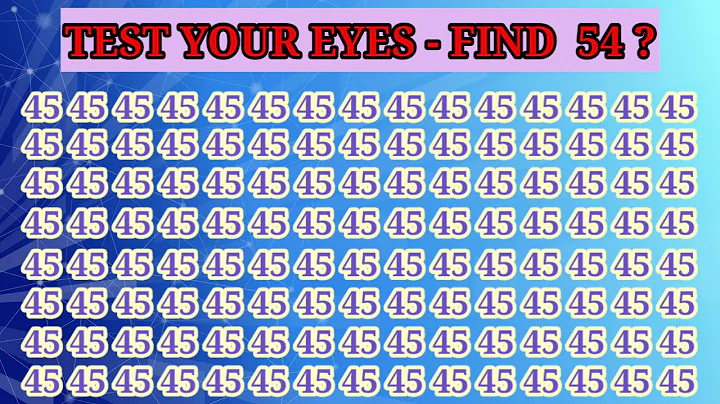 Only 1% of people can find the hidden number | Brain Teaser | Eye Test 