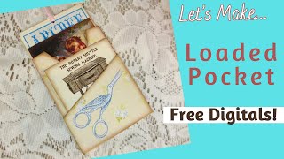 Let's Make Sewing Ephemera with my Free Digital!