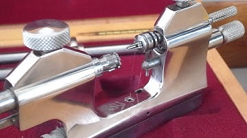 Bergeon 1239-108-118 Steiner (Swiss) Jacot pivot lathe, Zapfenrollierstühle