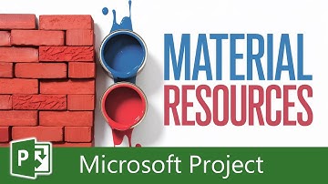How to: Material Resources in Microsoft Project
