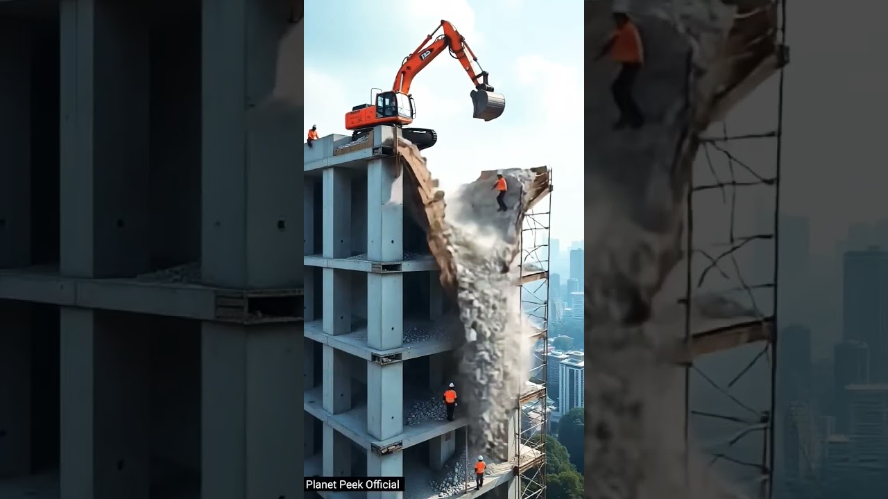 Epic Real Estate Construction Work In Action 