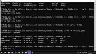 34. Session affinity in kubernetes and Exposing a service to multiple ports