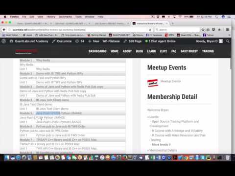 Detail of my Interactive Brokers API workshop bootcamp